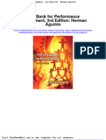 Test Bank For Performance Management 3rd Edition Herman Aguinis