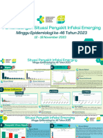 Perkembangan Situasi Penyakit Infeksi Emerging Minggu Ke 46 Tahun 2023