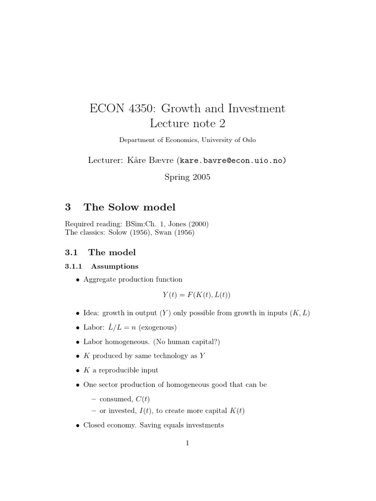 Growth and investment pdf production function economic growth
