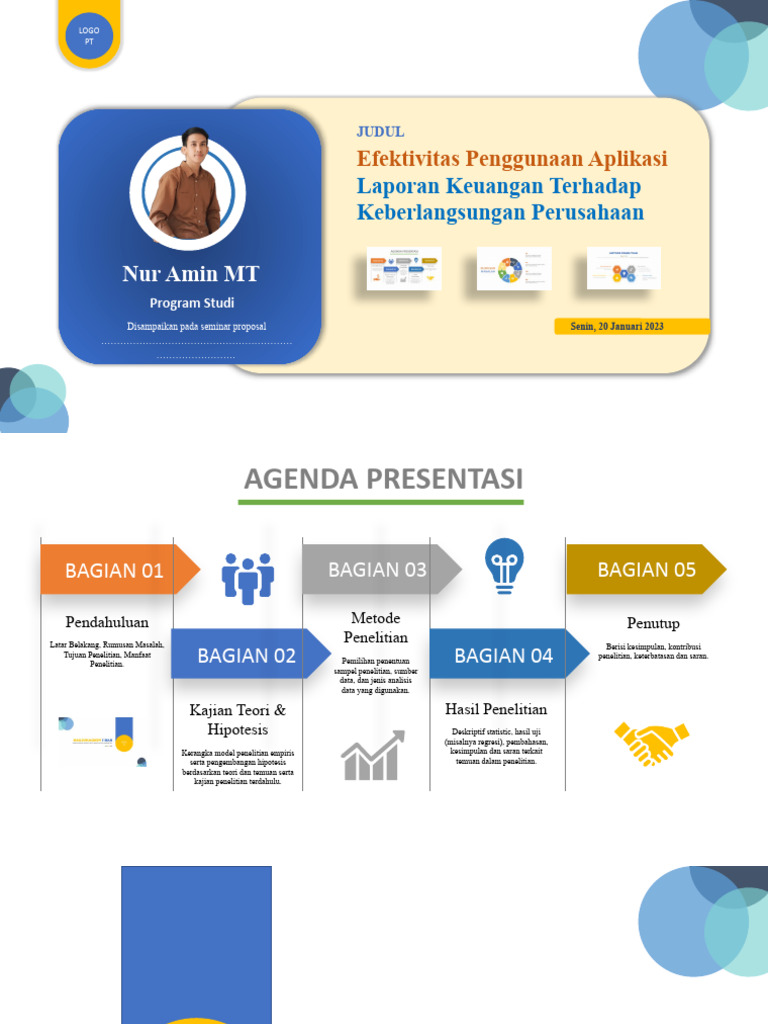 Template PPT Seminar Skripsi | PDF