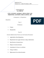 Civil Aviation (General Application and Personnel Licensing) Regulations, 2007