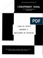 GUILLERET - Cours de Chimie Séquence 2 - Equilible en Solution 95-96