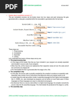 C, Embedded Linux, LDD Interview Questions: 1. Explain About Compilation Process in C