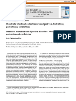 Microbiota Intestinal en Los Trastornos Digestivos. Probióticos, Prebióticos y Simbióticos