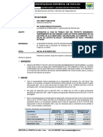 Informe #005-2022-Erp-Uslp-Gm-Mdi - Aprobacion Del Plan de Trabajo 2022 - Vias Urbanas Alto Miraflores