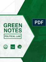Political Law Green Notes 2020 2021
