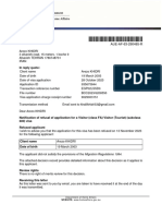 IMMI Refusal Notification With Decision Record