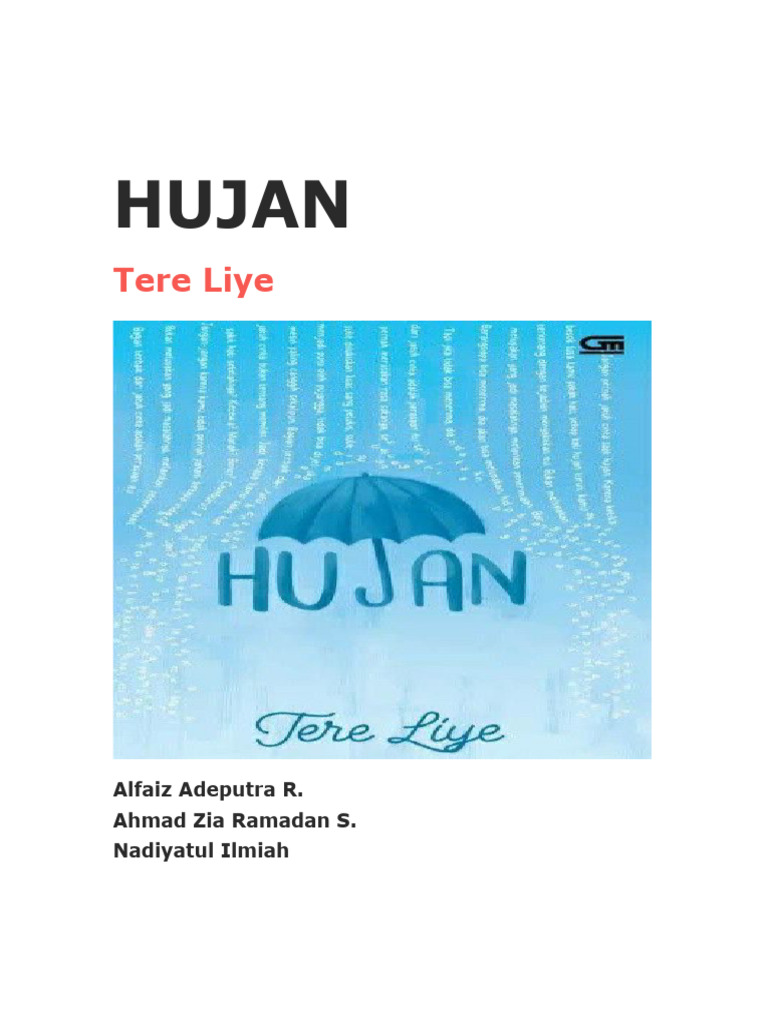 Hujan Tere Liye karakter utama