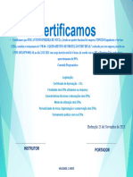 Certificados NR 06