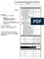 Grade 10 - Dphs Course Request Planning Tool