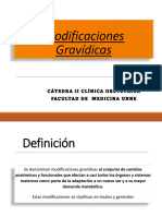 2-Modificaciones Gravídicas