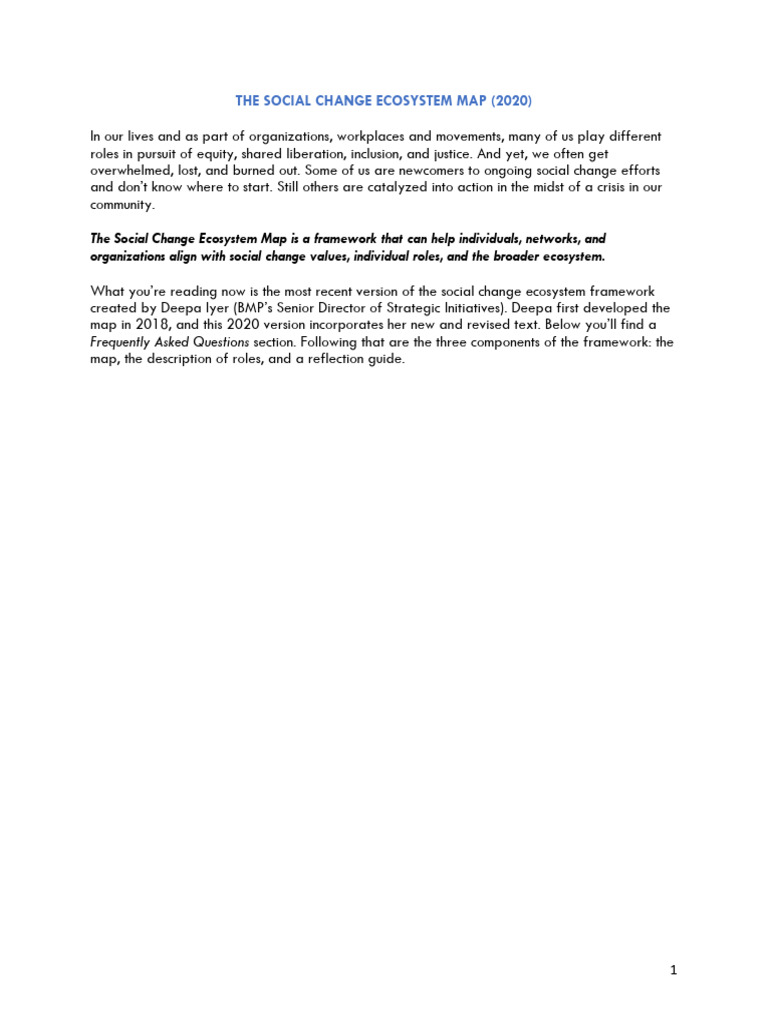 Ecosystem Guide April 2022 | PDF | Goal | Behavioural Sciences