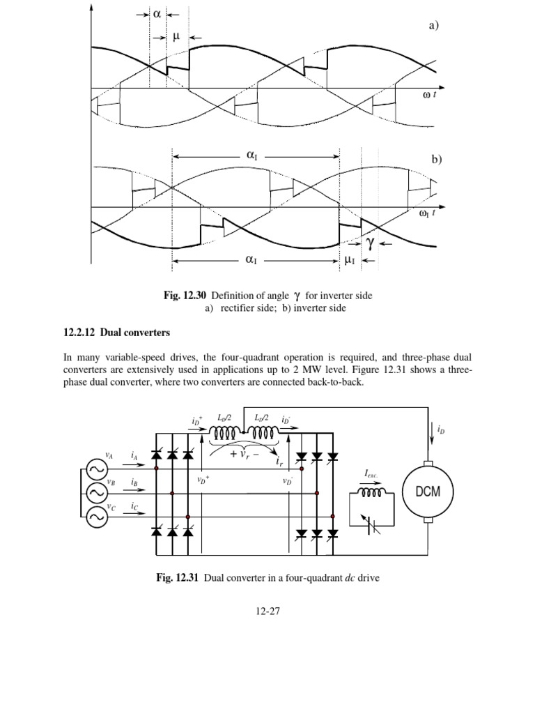 Fig. 12.30 Definition of Angle PDF Power Inverter Rectifier