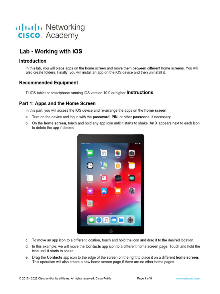 12.1.3.2 Lab Working With IOS PDF Ios Mobile App