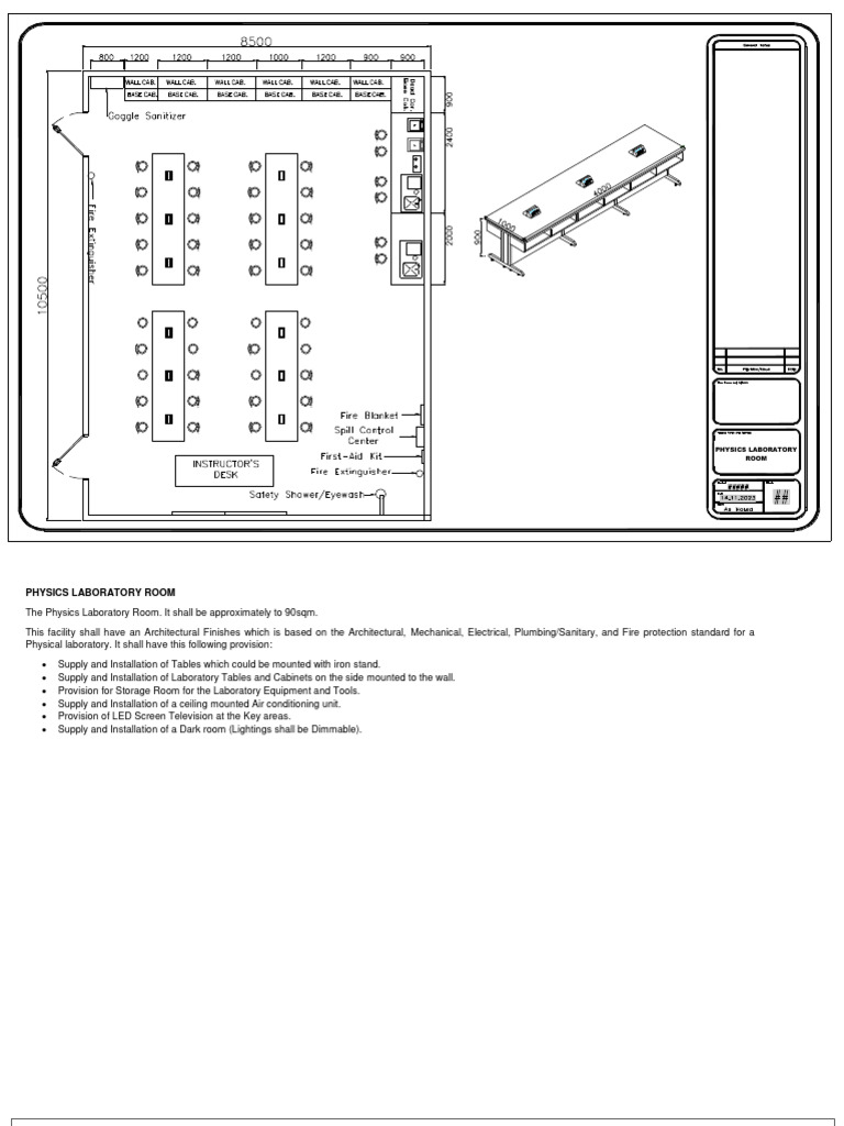 Laboratory Room - Long | PDF | Laboratories | Firefighting