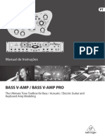 Manual de Instruções Behringer Bass V-AMP (Português - 18 Páginas)