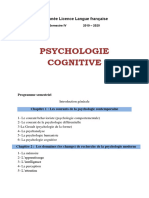 PSYCHOLOGIE COGNITIVE Synthèse-De-Cours-3ème Licence 2019.2020