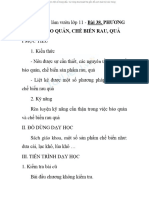 Pháp Bảo Quản, Chế Biến Rau, Quả