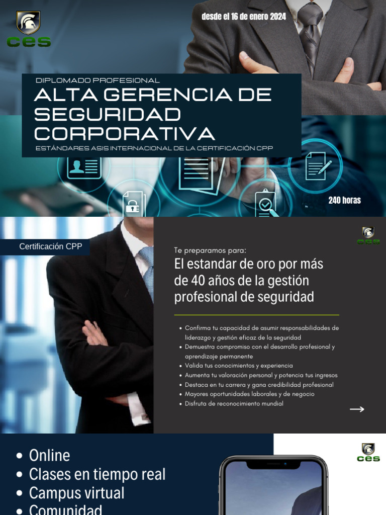 Diplomado en Seguridad Corporativa CPP | PDF | La seguridad informática ...
