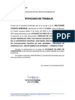 Certificado de Trabajo