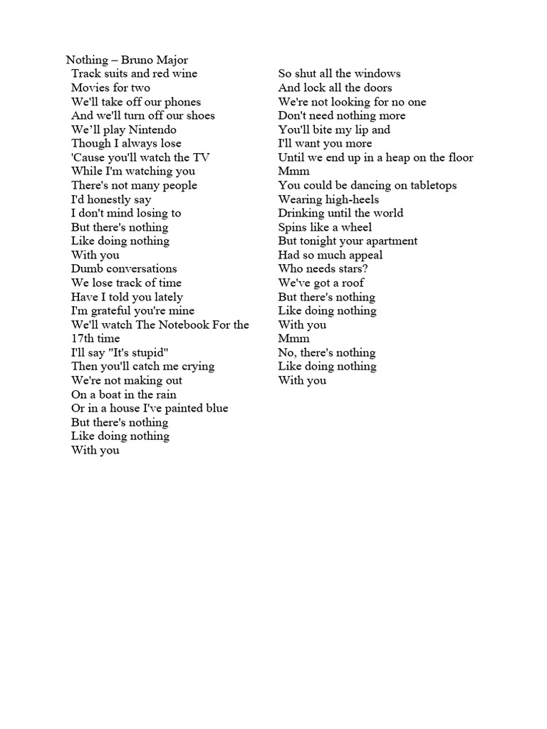 Nothing | PDF