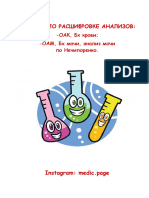 ЧЕКЛИСТ ПО РАСШИФРОВКЕ АНАЛИЗОВ