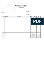 Invoice Format