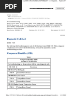 Machine Fault Codes