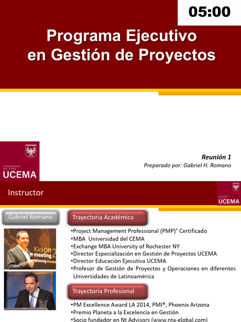 Clase 1 - 2023pptx | PDF | Gestión de proyectos | Profesional en el ...