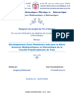 Rapport Du Projet de Fin Detudes en Vue