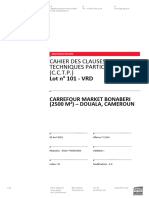 Lot 101 - CCTP VRD - Carrefour Market Bonaberi