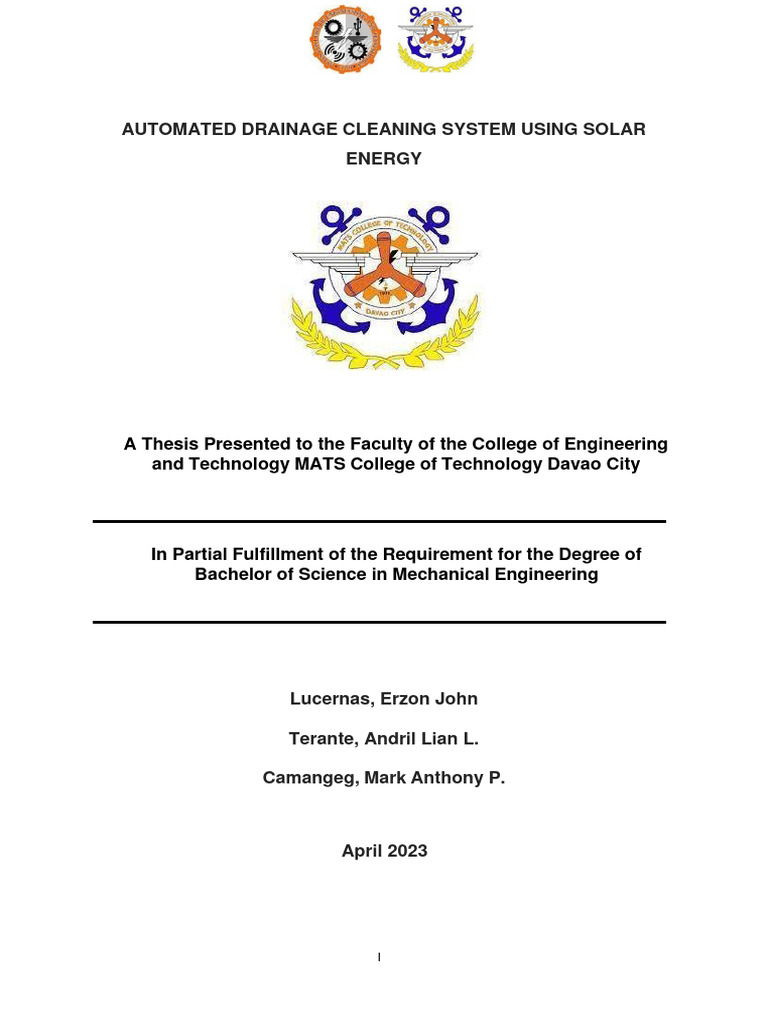 AutomatedDrainageCleaningSystem Final Compilation PDF Waste