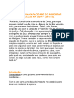 Aprendendo A Desenvolver Uma Vida Cristã Mais Resistente.