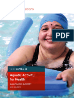 Level 3 Aquatic Activity For Health