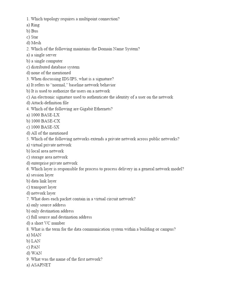 Grade 10 Computer Networking Q | PDF | Computers | Technology & Engineering