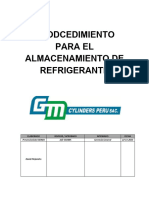 Procedimiento para El Almacenamiento de Refrigerante - GM Cylinders