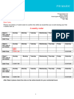 4 Week Roster For Offer Letter