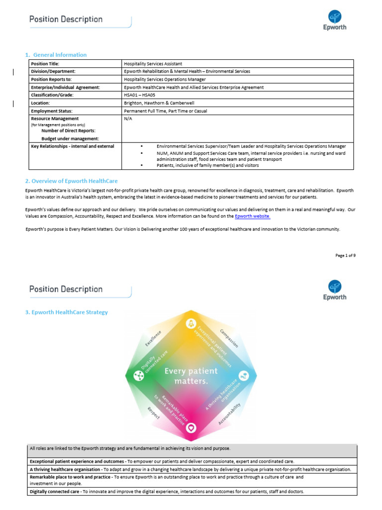 HSA Epworth Rehab March 2023 PDF Health Care Patient