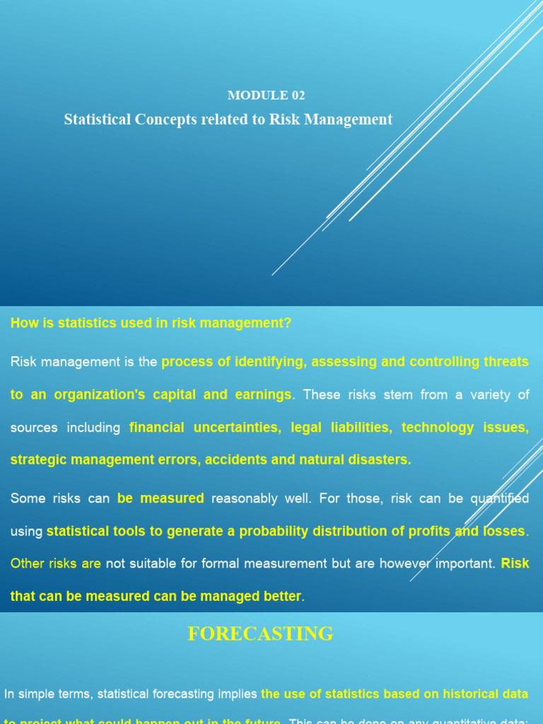 Module 2 Pdf Forecasting Risk