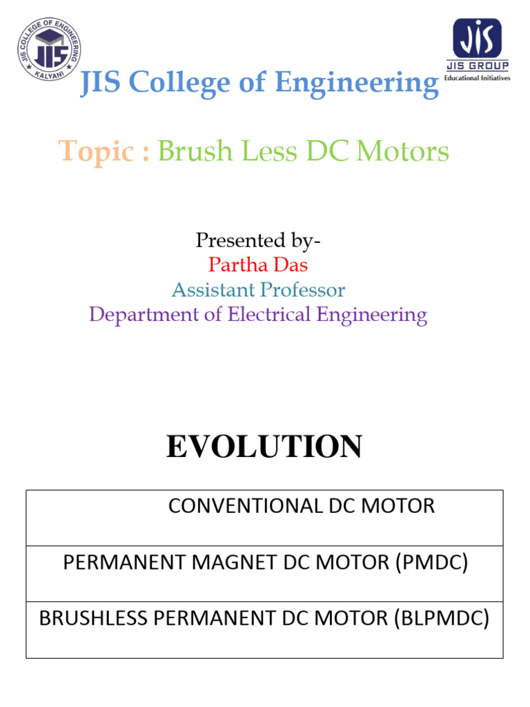 Brushless DC Motor | PDF | Electric Motor | Rotating Machines