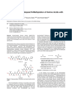 Ag I Ti O2 Photocatalyzed N Methylation of Amino Acids With Methanol