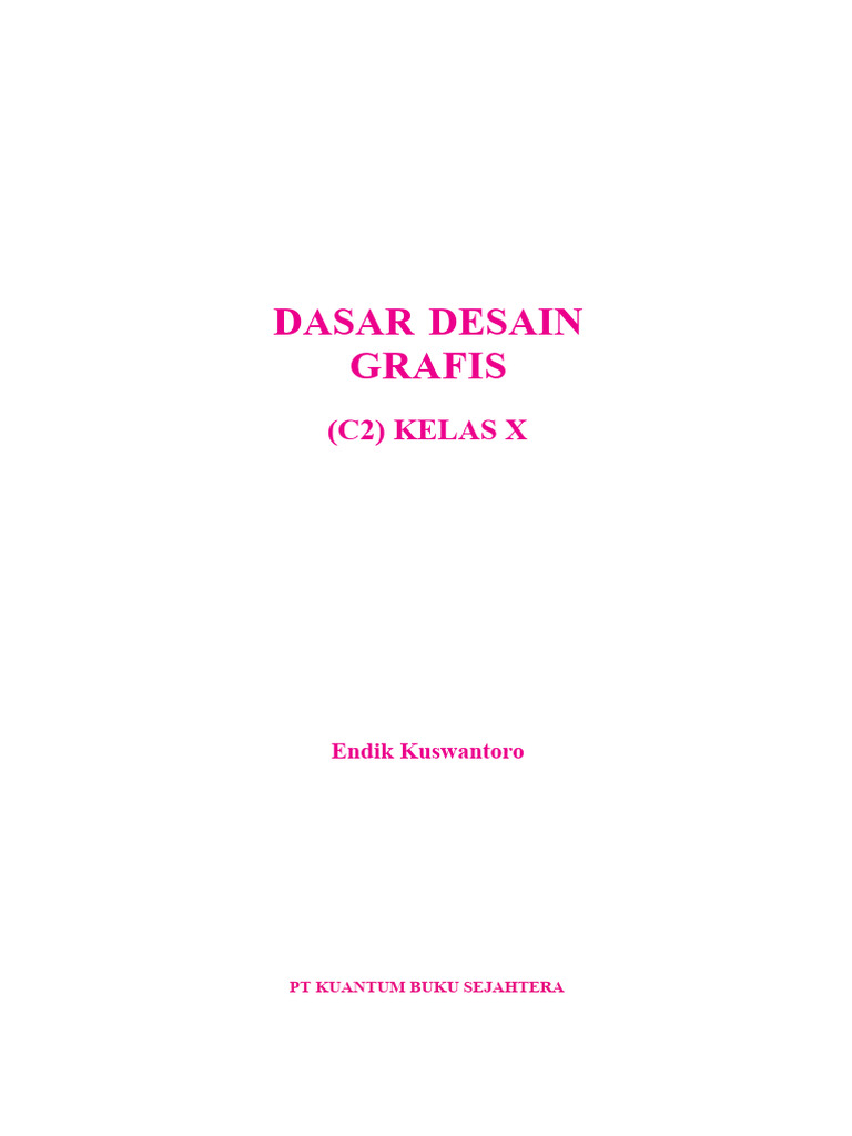 Buku Dasar Desain Grafis Kelas X | PDF