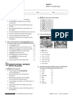 Vocabulary Basic Unit6 Without Answers PDF