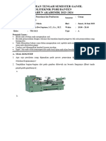 UTS Proses Pemesinan Dan Pembuatan Produk