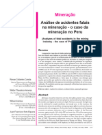Análise de Acidentes Fatais Na Mineração - o Caso Da Mineraçao No Peru