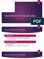 Chapter 8 Meetings of The Board