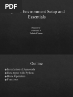 Python Environment Setup and Essentials-1