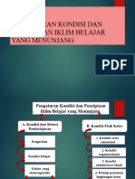 Pengaturan Kondisi Dan Penciptaan Iklim Belajar Yang Menunjang