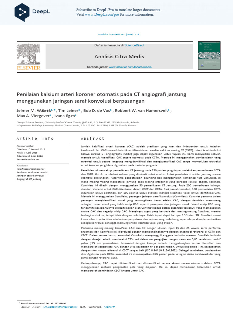 Automatic Coronary Artery Calcium Scoring In Cardiac Ct Angiography Id