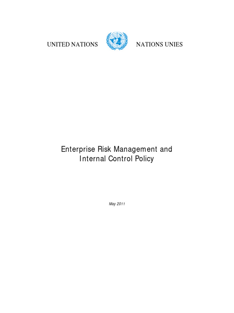 UN Risk Management Policy | PDF | Internal Control | Risk
